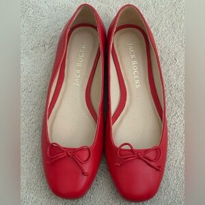 Jack Rogers Women's Red Ballet Flats (8.5)